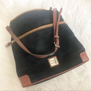 Dooney & Burke vintage suede and leather bag